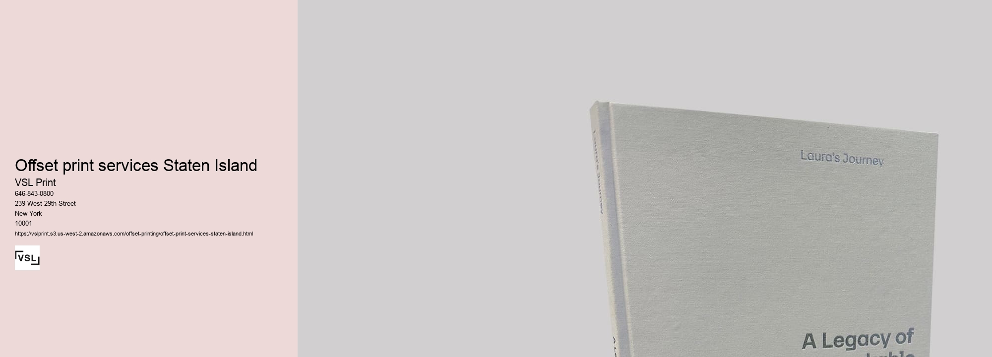 Offset print services Staten Island