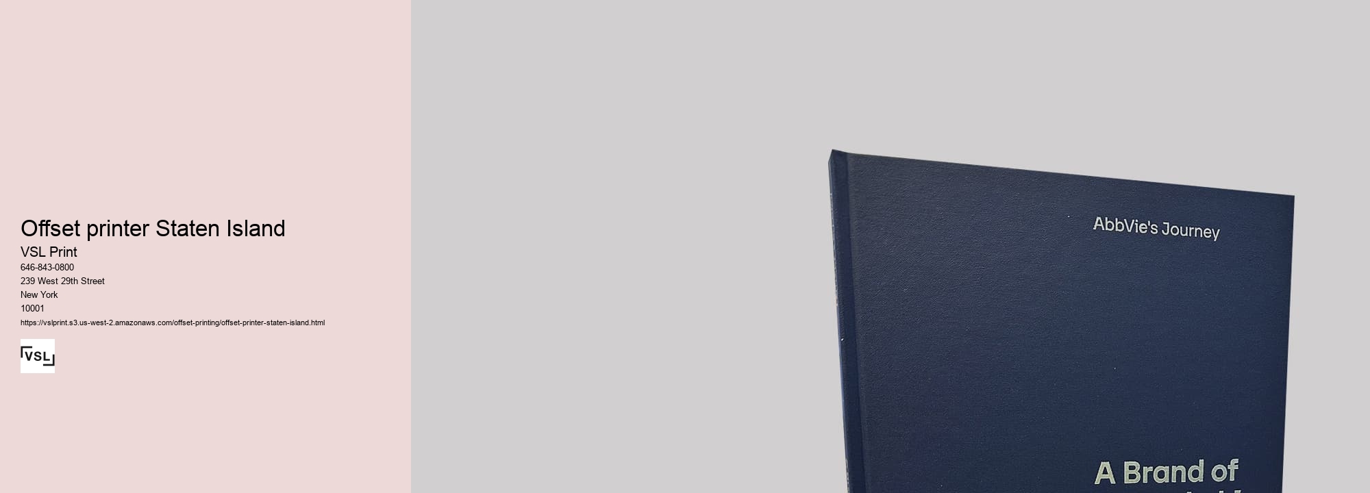 Offset printer Staten Island